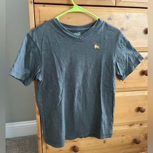 Old Navy Boys Gray V-Neck T-Shirt, Size Large 10-12